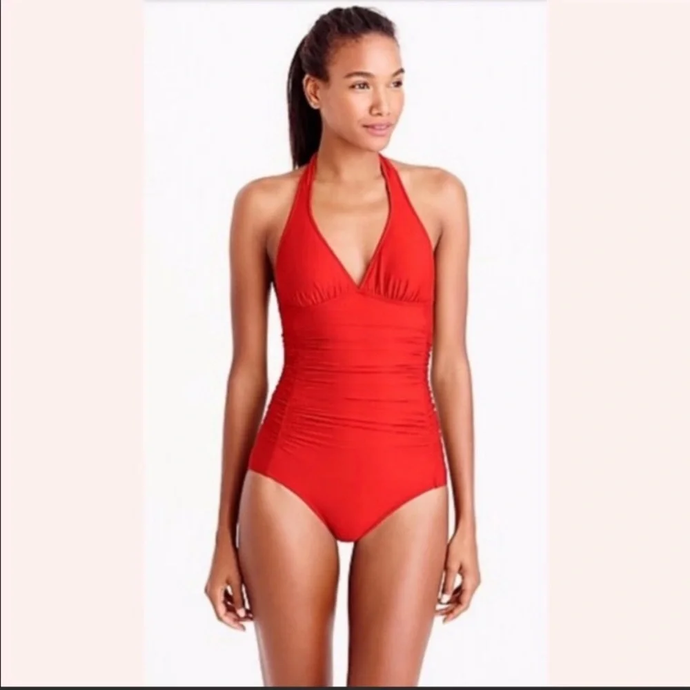 J.Crew ruched femme halter swimsuit - Picture 5 of 5